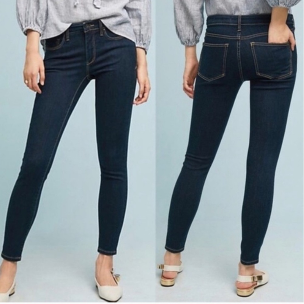 🤍 EUC Like New Pilcro Anthropologie Serif Skinny HR Jeans